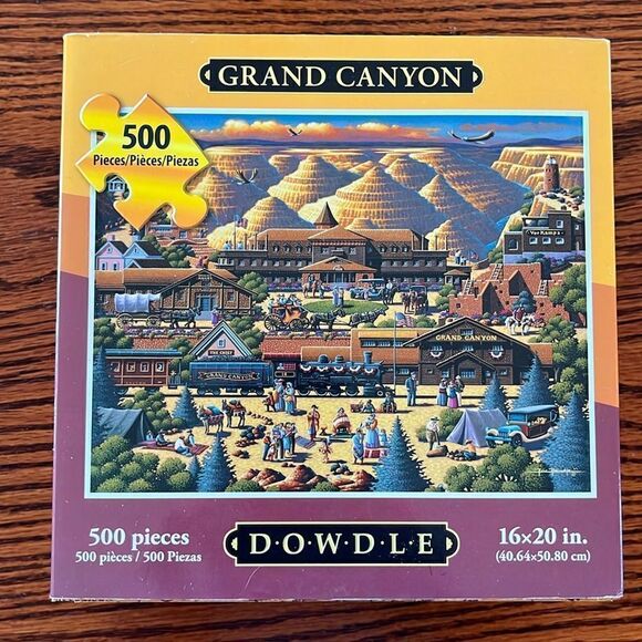 Dowdle Grand Canyon Folk Art puzzle 500 pieces - Picture 1 of 9